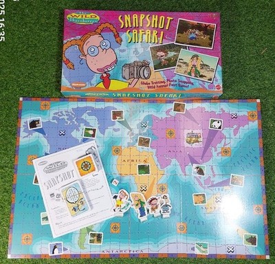 Vintage 90s Nickelodeon The Wild Thornberrys Snapshot Safari Board Game Complete