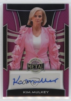 2025 Leaf Metal Women of Sport Pink Prismatic /3 Kim Mulkey #BA-KM2 Auto 17uv