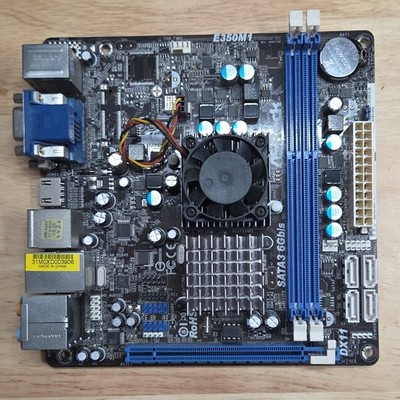 ASRock E350M1 MicroATX Motherboard Integrated AMD DDR3 PCIe VGA DVI HDMI USB