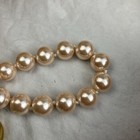 Vintage KJL  Kenneth Jay Lane Pink Peach Faux Pearl Necklace Earring Set — photo 3