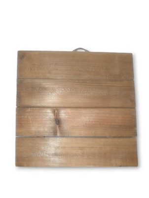 ArtMinds 10'' x 10'' Wood Plaque w/ Rope Handle - NEW