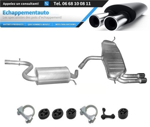 Silencieux central et arrière Audi A3 Sportback 1.4 TFSI 5 portes échappement complet 2007-2012