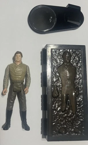 Vintage Star Wars Han Solo In Carbonite Figure Original Kenner 1985 Last 17