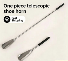 Durable Long Handled Shoe Horn Stainless Steel Shoehorn 1PC