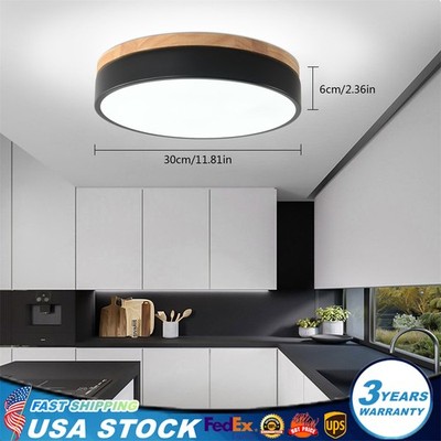 Modern Led Ceiling Light Flush Mount Living Room Kitchen Round Ceiling Light