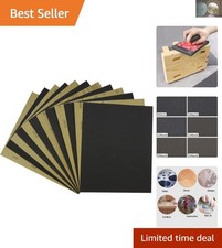 Electro Coated Silicon Carbide Sandpaper Sheets 9 x 11 Inch - 6 Grits Included