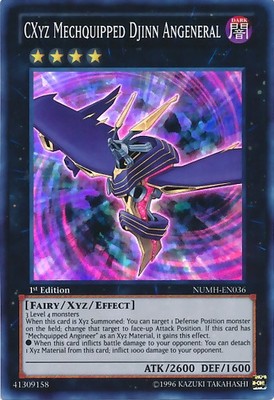 CXyz Mechquipped Djinn Angeneral - NUMH-EN036 - Super Rare - 1st Edition - Moder