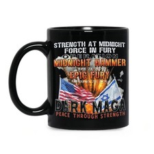 Operation Epic Fury Midnight Hammer - Black, Mug 11OZ