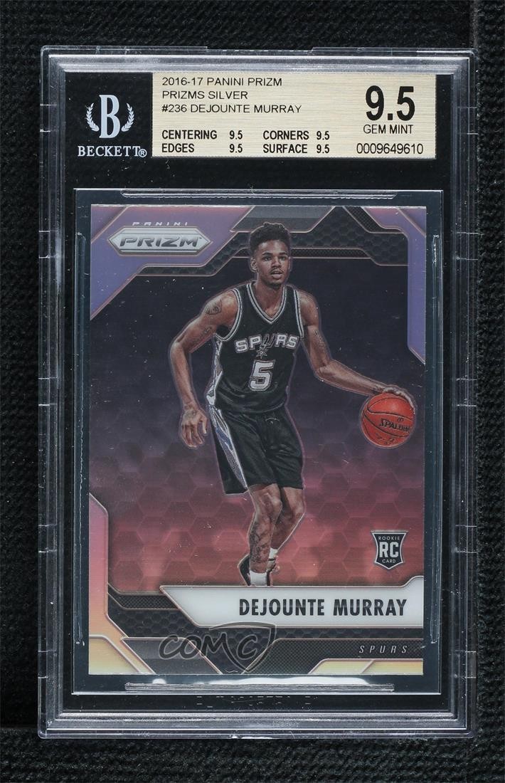 2016-17 Panini Prizm Silver Prizm Dejounte Murray #236 BGS 9.5 GEM MINT n8q