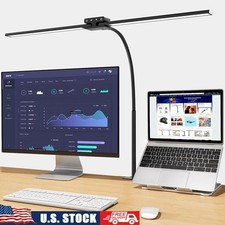 31.5in LED Desk Lamp W/ Auto-Dimming Eye Protection Clamp Light Workstation New