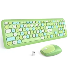 MOFII Wireless Keyboard and Mouse Combo Silent, Slim Compact 2.4G USB Full Si...