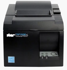 Star Micronics TSP143L Ethernet Thermal Receipt Printer – Gray, Cutter, POS Read