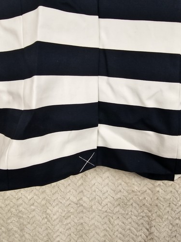 Banana Republic Blazer Size 10 Blue Striped Cotton Single Button Closure NWT - Picture 20 of 21