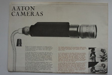 AATON CAMERAS. Advertising document. Circa 1977. Grenoble.