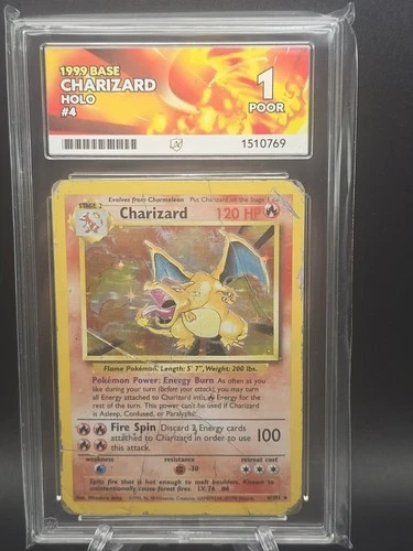 Charizard 4/102 Base Set Holo Ace 1