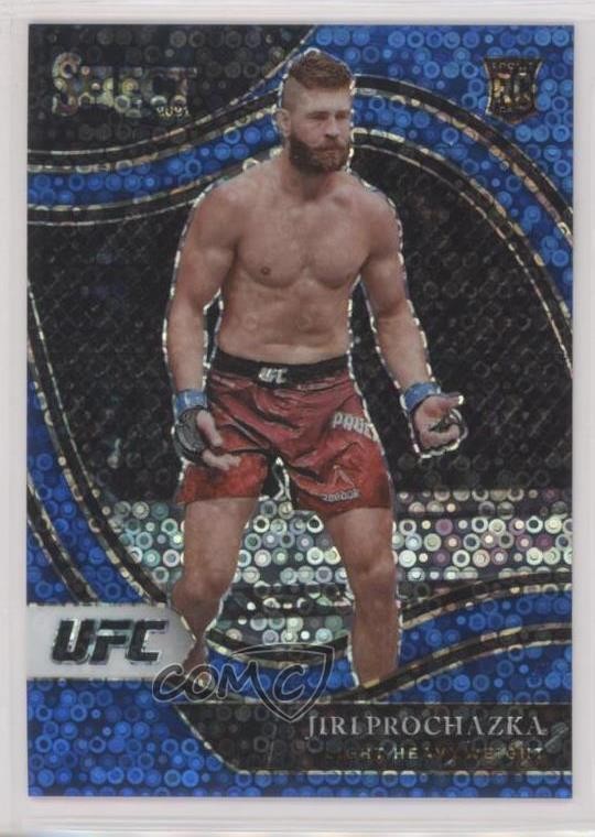 2021 Panini Select UFC Octagonside Blue Disco Prizm 21/99 Jiri Prochazka 1m8
