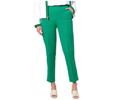 Isaac Mizrahi Live 24/7 Stretch Icon Ankle Pants Cadet Bright Emerald