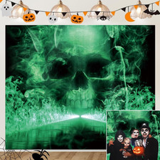 Halloween Backdrop Photography 10X8Ft Horror Skull Theme Party Decorations Cool