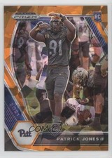 2021 Panini Prizm Draft Picks Orange Ice Prizm Patrick Jones II #130 00jz