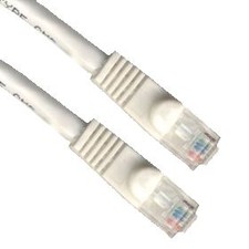 3ft CAT5e Molded  Snagless White