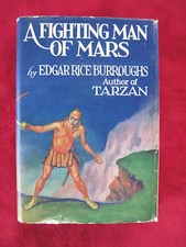 FIGHTING MAN OF MARS SIGNED by EDGAR RICE BURROUGHS TO HIS DAUGHTER - 1ST IN DJ