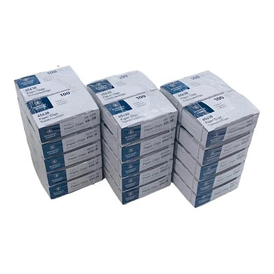 BUSINESS SOURCE Paper Clips 30 Boxes Size 1 Silver Paper Clips 100 Paper Clips/Box Steel