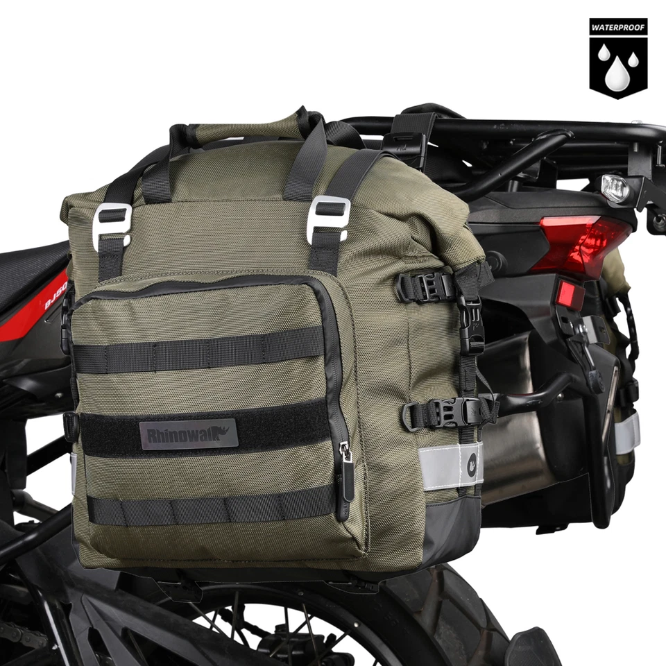 Rhinowalk Moto Sacoches De Selle De 20L Sacoche Latérale Universelle Imperméable - Photo 1/4