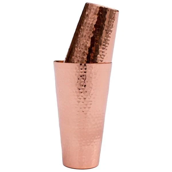 Professional Hammered Solid Copper Cocktail Shaker Set - Image 2 of 3