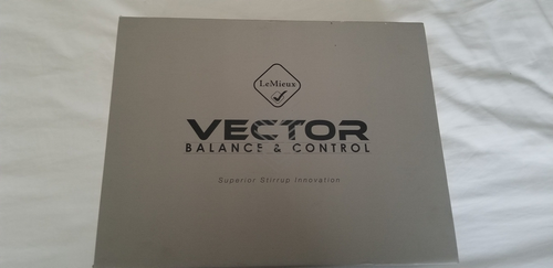Gebrauchte Le Mieux Vector Control Steigbügel schwarz Aluminium flache Fußplatte