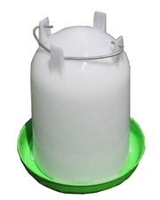 8.0L Poultry Bird Chicken Drinker Waterer Straight Sides Coop Bowl Bird Duck 