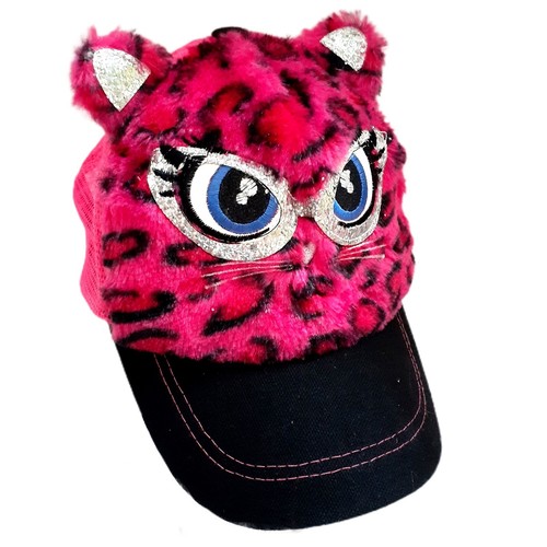 Pink Cat Home Made Baseball Hat Cap Mesh Back Adjustable Hook n Loop Halloween - Picture 3 of 7