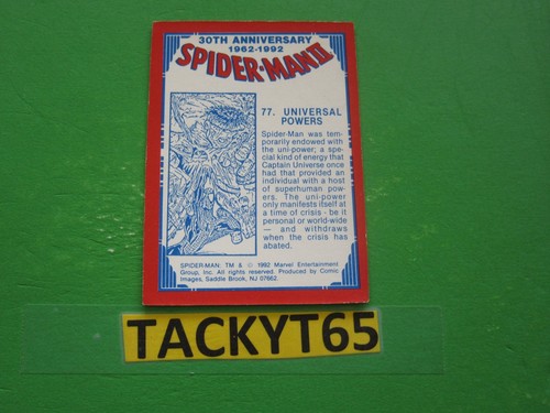 1992 SPIDER-MAN II 30TH ANNIVERSARY SINGLE CARD(s) NEW YOU CHOOSE - Picture 76 of 82