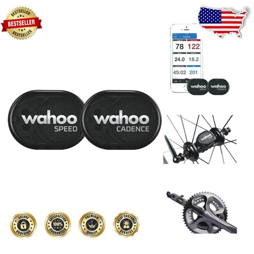 Compact Wahoo RPM Speed and Cadence Sensor for Effortless Cycling Monitoring