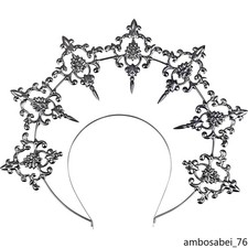 Gothic Goddess Headband Tiara Halloween Show Shooting Props Crown Gift Cosplay