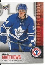 2017-18 Upper Deck UD Auston Matthews #10 Pride of Canada National Hockey Day