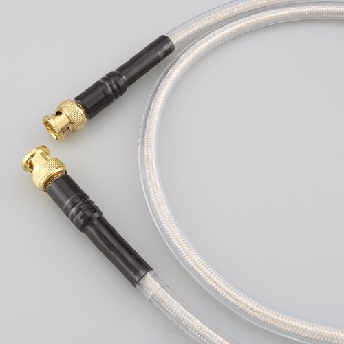 Silver Plated 75 ohm Digital Hifi Audio BNC Cable High Fidelity Digital Cable - Picture 2 of 6