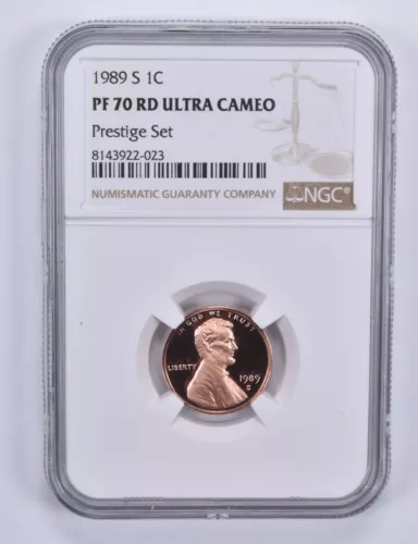 1989-S Lincoln Memorial Cent Prestige Set PF70 UCAM NGC Brown Label