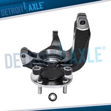 Front Left Steering Knuckle+Wheel Hub Bearing for 2006 2007 2008-2011 Ford Focus