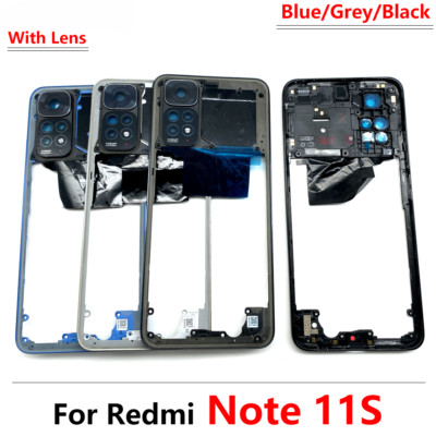 For Redmi Note 11S 10 Pro 11 4G Global Front Housing Middle plate Frame Shell 