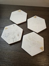 Marble Honeycomb Bee Coasters Williams Sonoma...