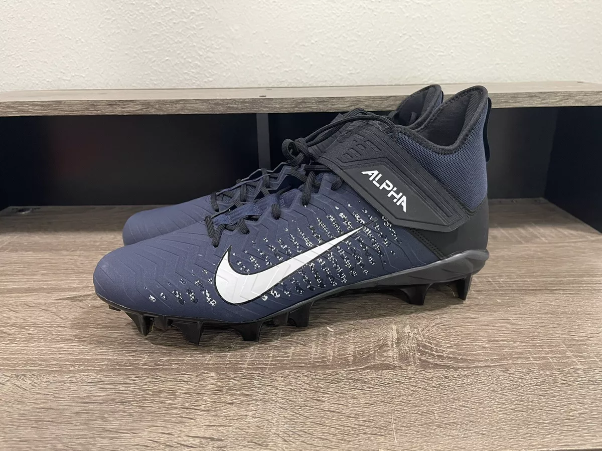 Nike Alpha Menace Pro 2 Mid Football Cleats Navy Blue AQ3209-403 Men&#039;s Size 14