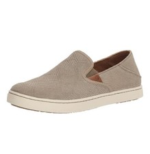 OluKai Pehuea Leather Slip-On Sneakers Clay Size US 9 Women's