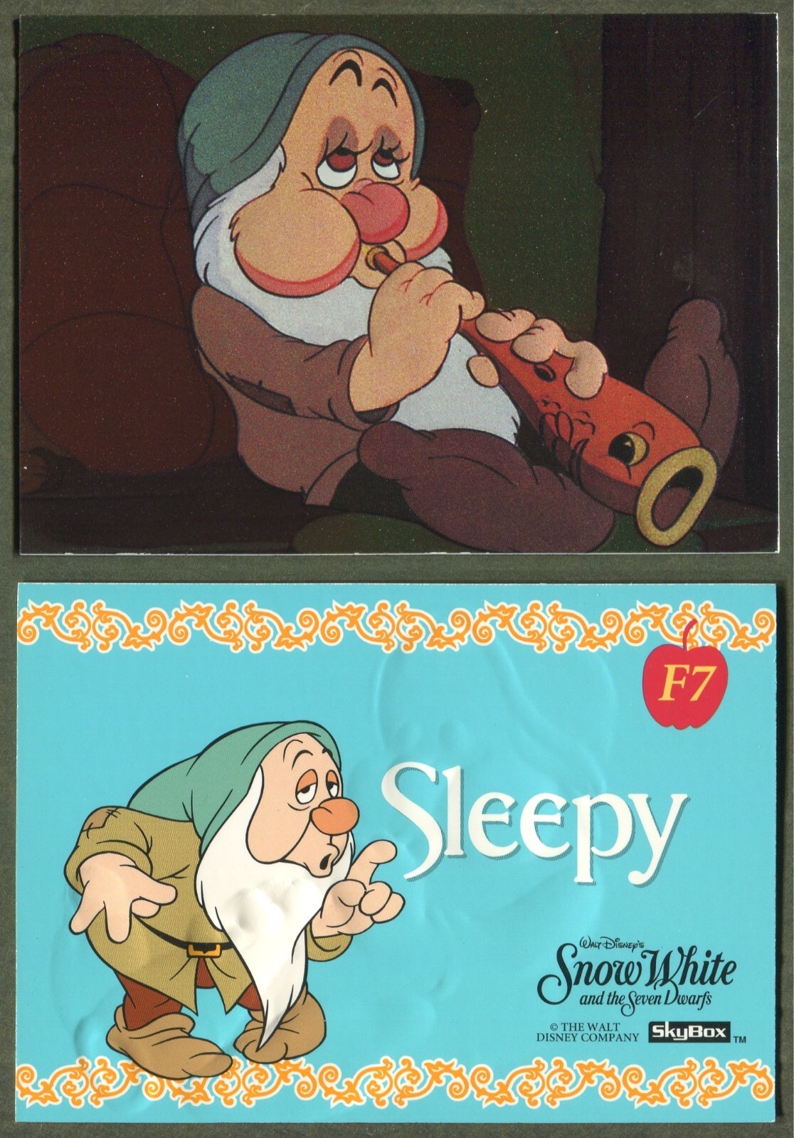 1994 SkyBox Snow White and the Seven Dwarfs Series II Foil Embossed - #F7 Sleepy