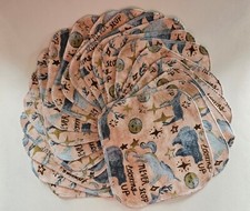 Cloth Wipes 20 Baby Flannel 8"x8" Girl Unicorn Woodland Animals 1 or 2 Ply