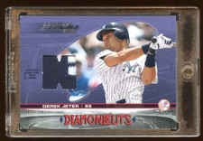 2004 STUDIO DEREK JETER PRIME PATCH LOGO #D 5/5 DIAMOND CUTS  SUPER RARE  HOF ?