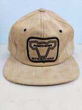 Vintage Swingster USA MADE Velvet Anchor Farm Patch Trucker Hat Snapback Dad Cap