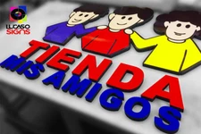 Storefront Custom Foam Sign Letters 16 Inch Acrylic Faces Outdoor Economic