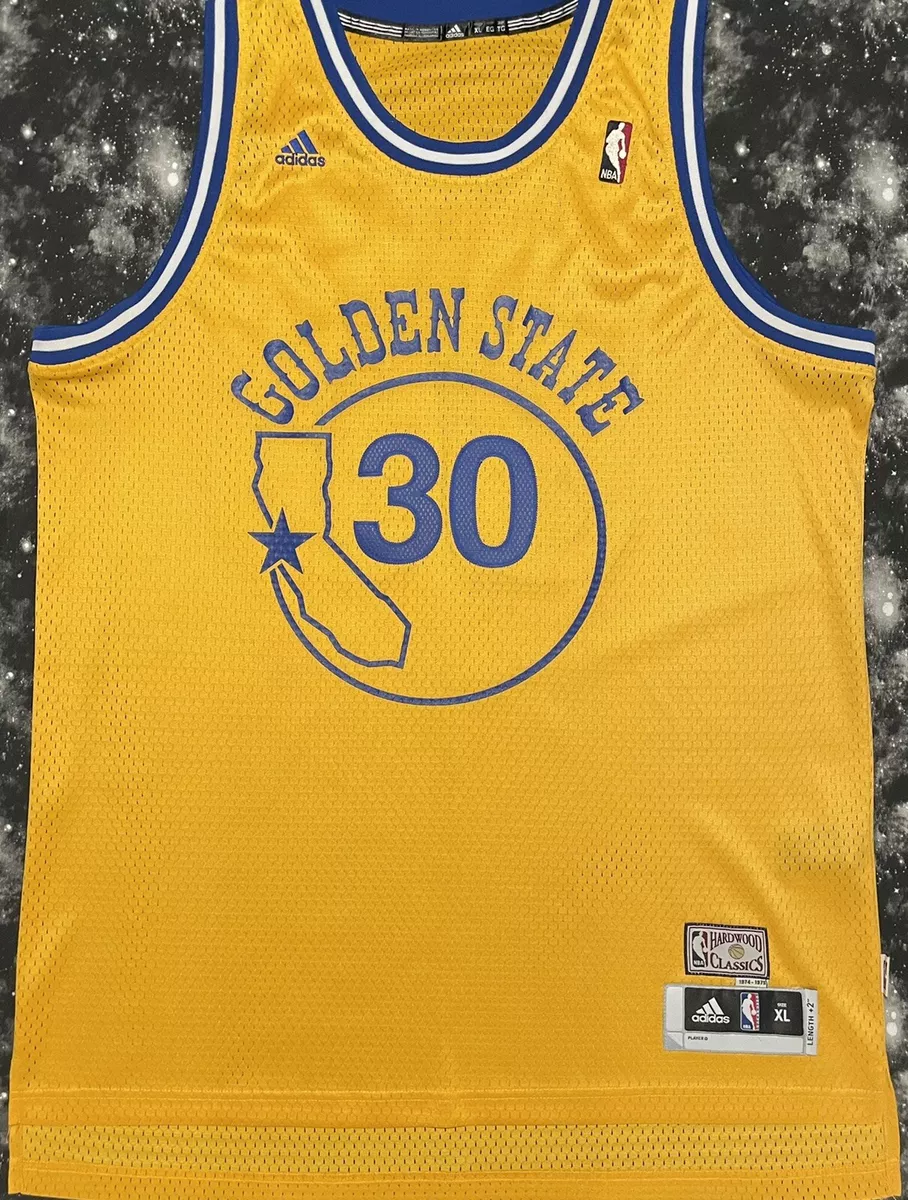 Stephen Curry Golden State Warriors Hardwood Classics Adidas Swingman Jersey