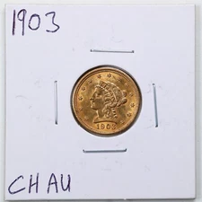 1903 G$2.5 Liberty Head Gold Quarter Eagle in Choice AU Condition #11652