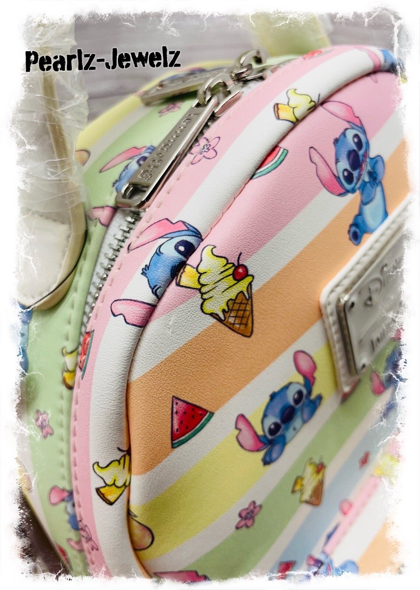 Loungefly Lilo & Stitch Fruits Rainbow Stripes Convertible Backpack BoxLunch NWT Loungefly Lilo & Stitch Fruits Rainbow Stripes Convertible  main image 3